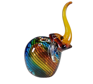 Elephant en verre soufflé