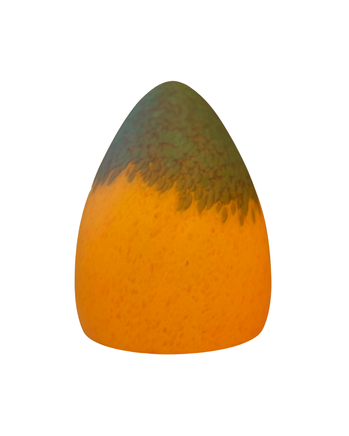 Chapeau de lampe pâte de verre.