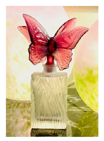 Cristal Daum : Flacon Couple de Papillons