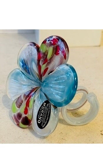 Fleur Murano en verre souffle