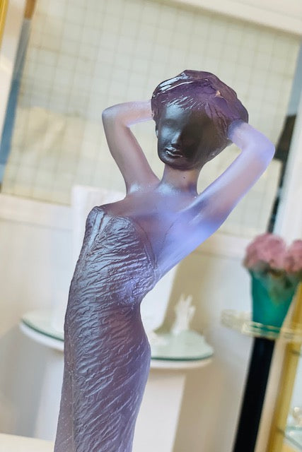 Cristal Daum : Adèle gris violette