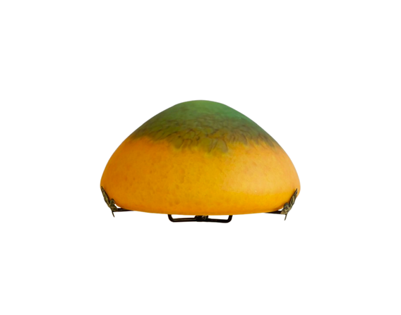 Chapeau de lampe champignon en pâte de verre diamètre 24 cm