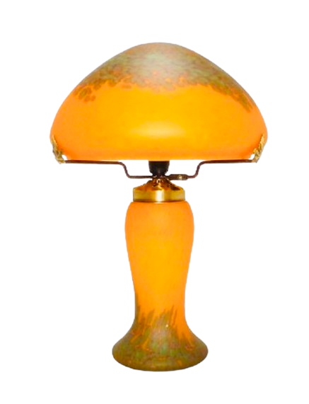 Lampe pâte de verre.