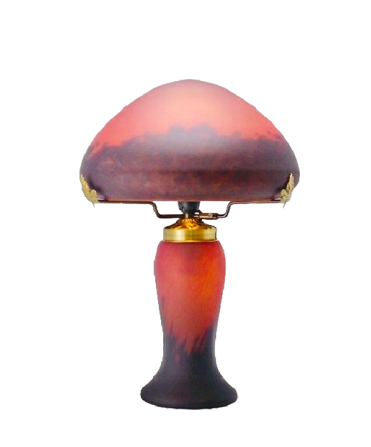 Lampe pâte de verre.