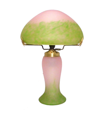 Lampe pâte de verre.
