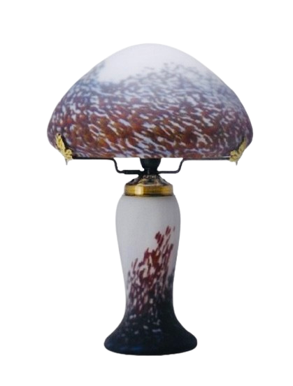 Lampe pâte de verre.