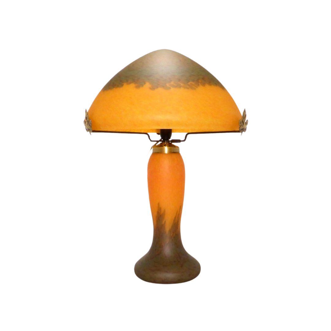 Lampe pâte de verre.