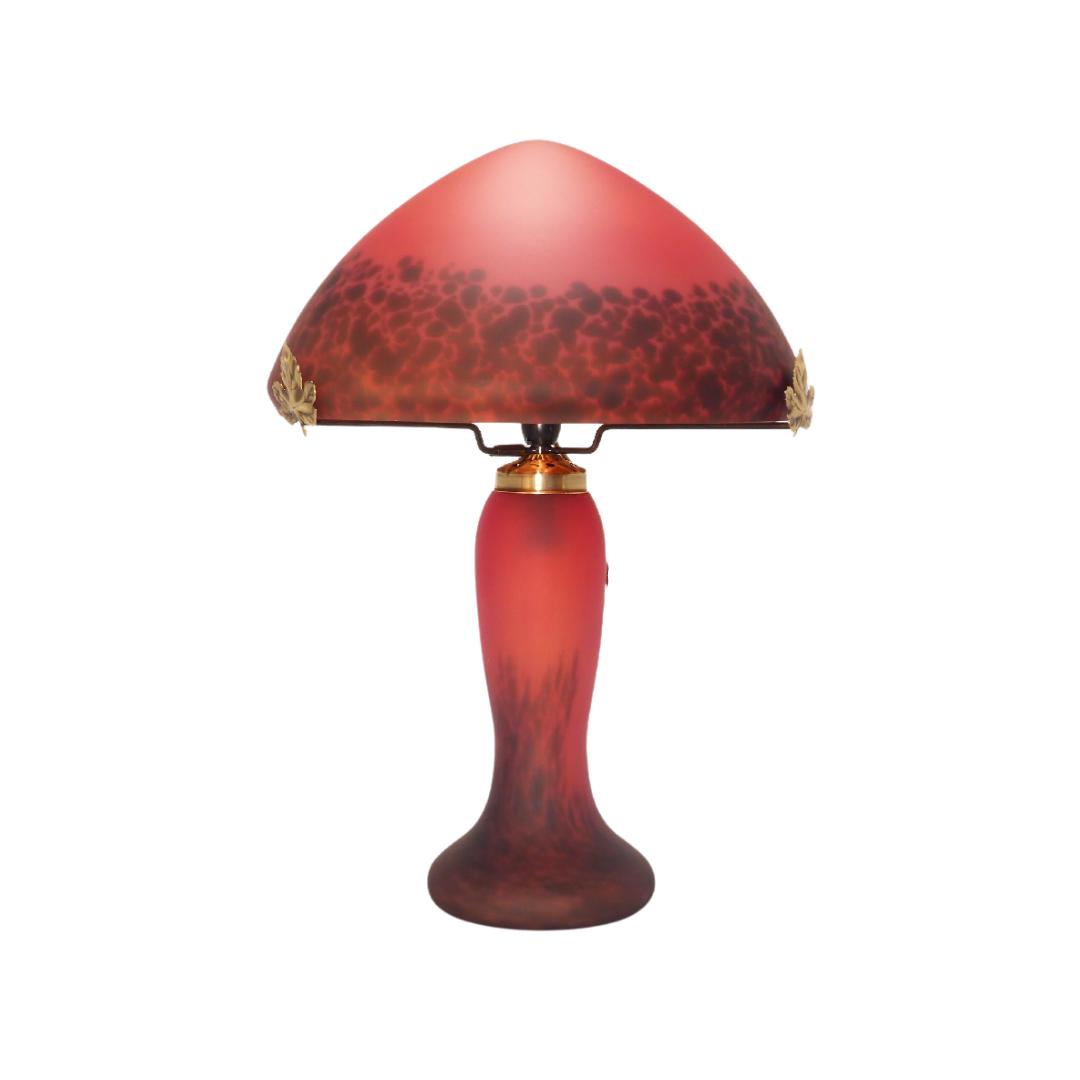 Lampe pâte de verre.