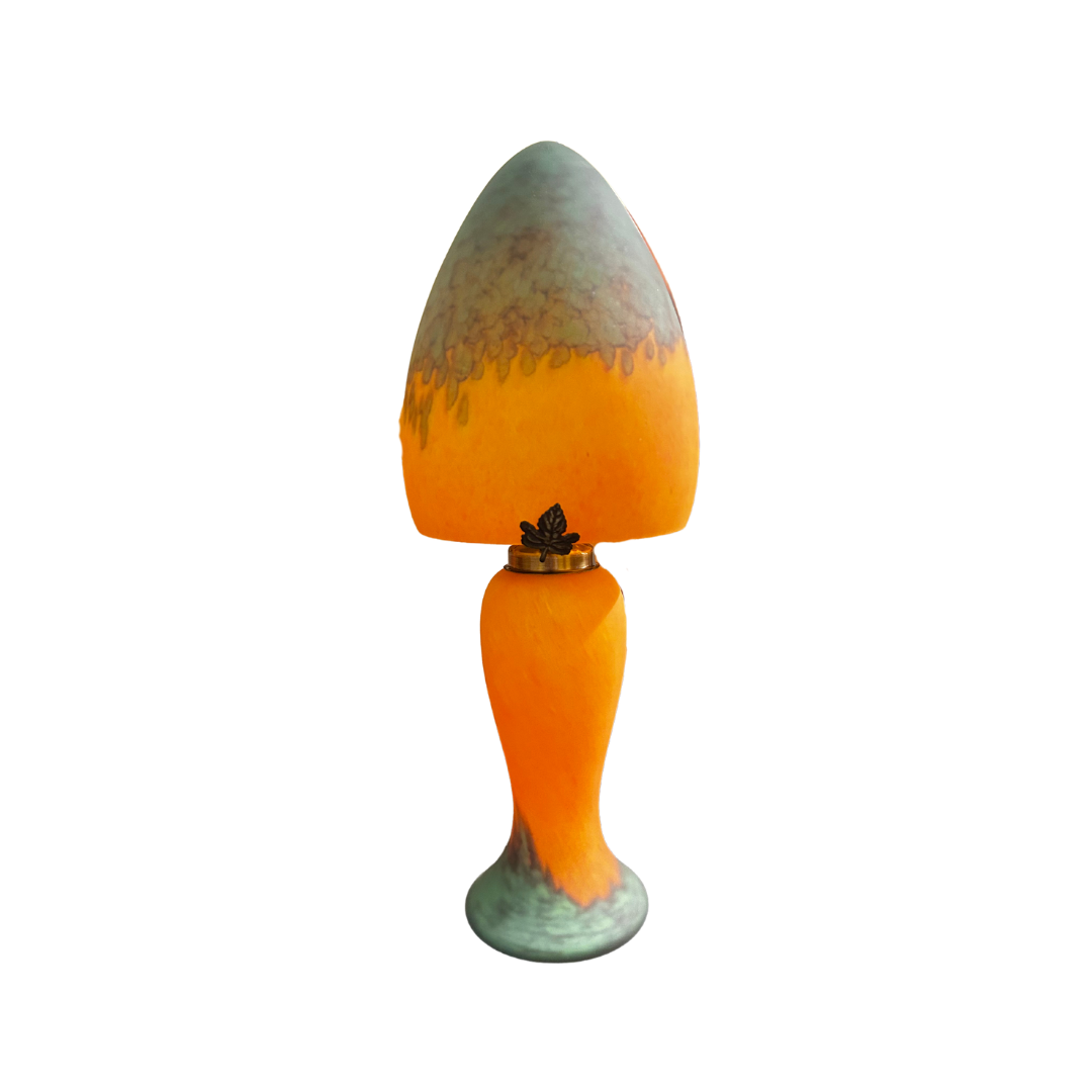 Lampe pâte de verre.