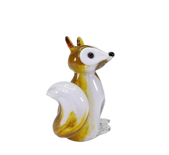 Renard en verre souffle