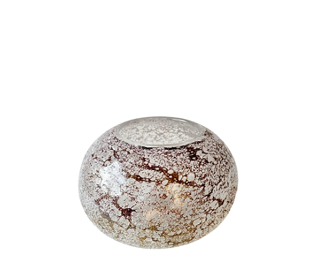 Vase en verre souffle bouche, fait main