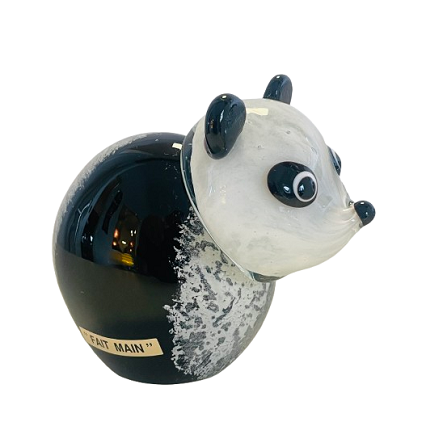 panda en verre souffle
