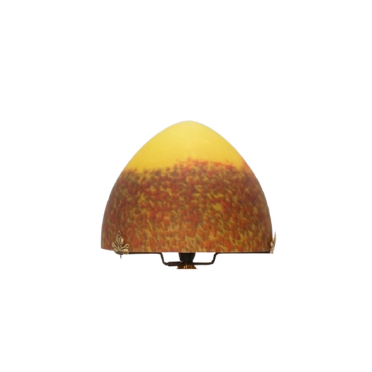 Chapeau de lampe pâte de verre diamètre 24,5 cm.