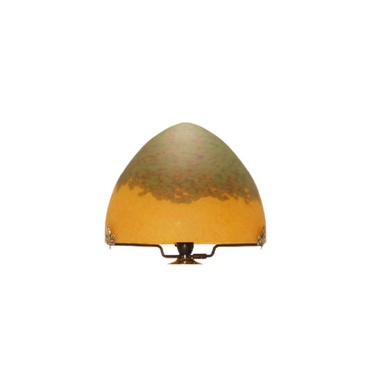 Chapeau de lampe pâte de verre diamètre 24,5 cm.