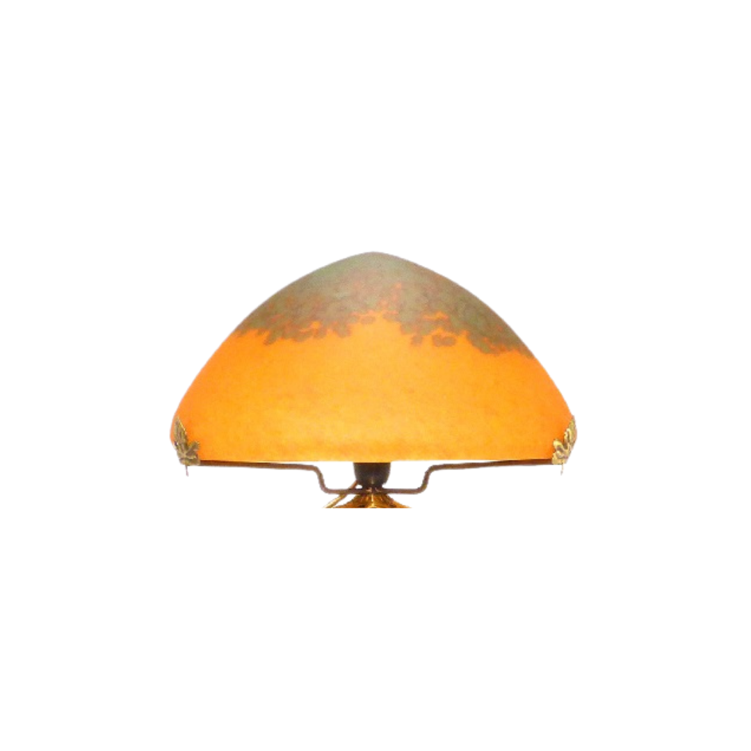 Chapeau de lampe pâte de verre diamètre 26,5 cm.