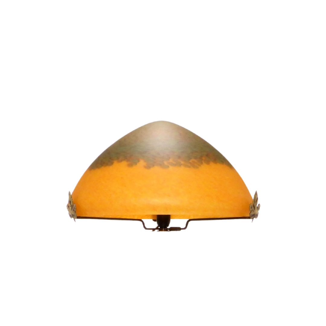 Chapeau de lampe pâte de verre diamètre 34 cm.