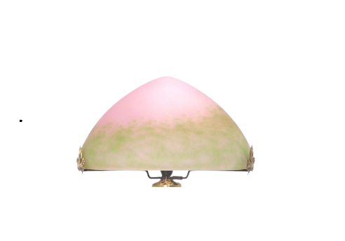 Chapeau de Lampe pâte de verre diamètre 34 cm.
