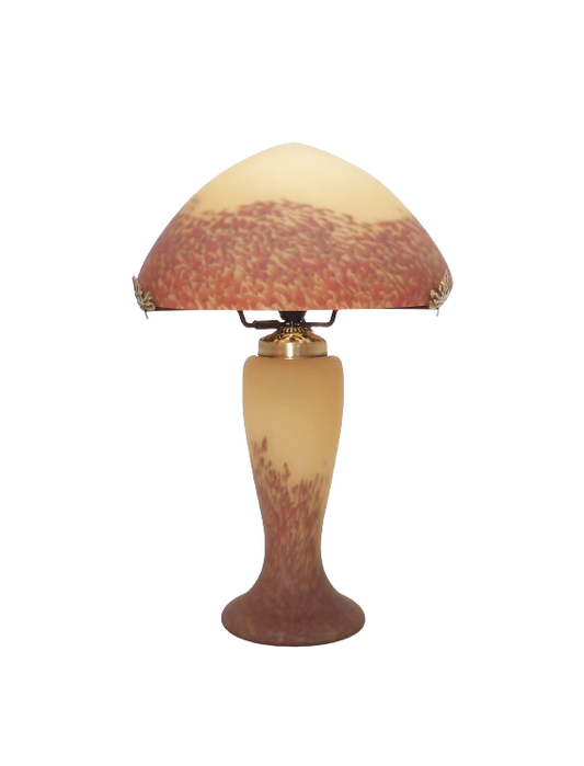 Lampe pâte de verre. Haut. 42 cm