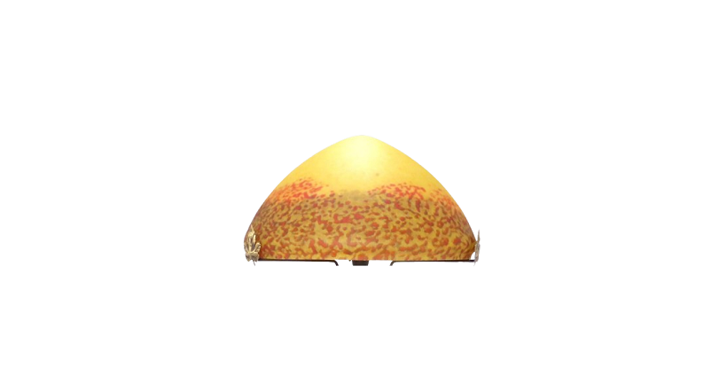 Chapeau de lampe pâte de verre diamètre 34 cm.