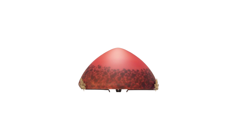 Chapeau de lampe pâte de verre diamètre 34 cm.