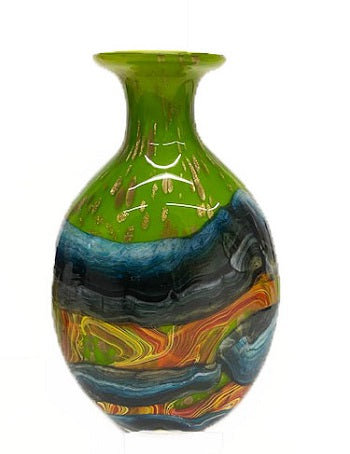 Vase en verre soufflé haut. 40 cm