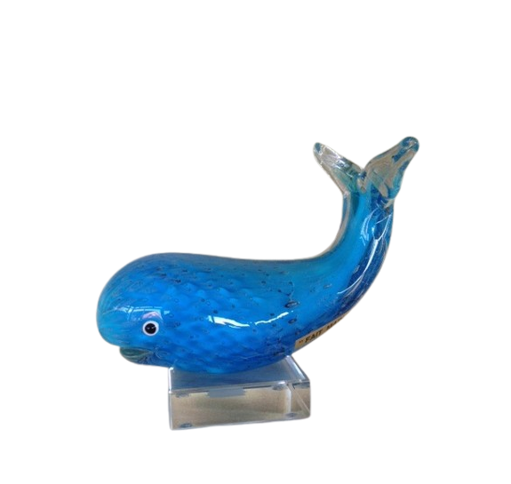 Baleine en verre souffle.