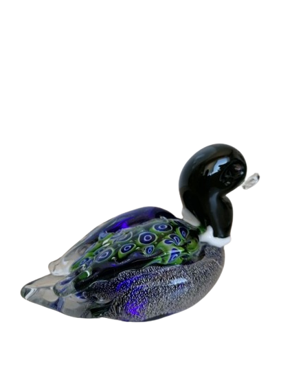 Canard en verre souffle petit modele