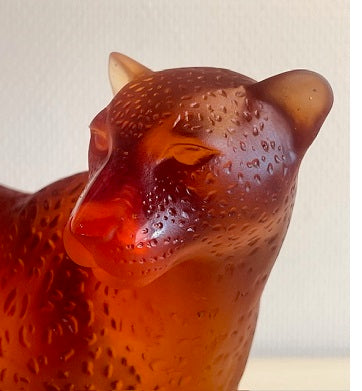 Cristal Daum : Le Léopard tropical.