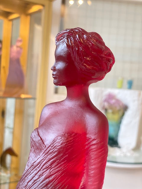 Cristal Daum : Margot rouge violette