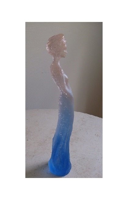 Cristal Daum : Sophie bleue rose