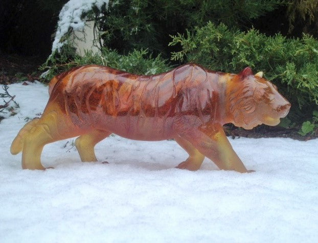 Cristal Daum : Tigre Ambre