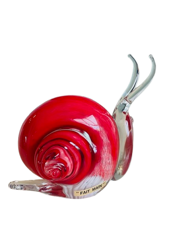Escargot en verre souffle