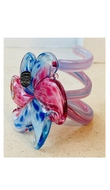 Fleur Murano  en verre souffle 