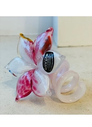 Fleur Murano  en verre souffle 