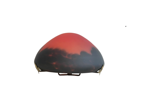 Chapeau de lampe champignon en pâte de verre diamètre 24 cm.