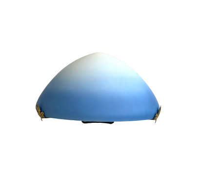 Chapeau de lampe champignon en pâte de verre diamètre 26,5 cm.