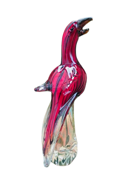 Oiseau en verre soufflé