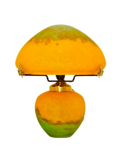 Lampe pâte de verre. Haut. 30 cm