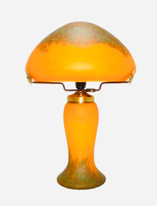 Lampe pâte de verre. Haut. 35 cm