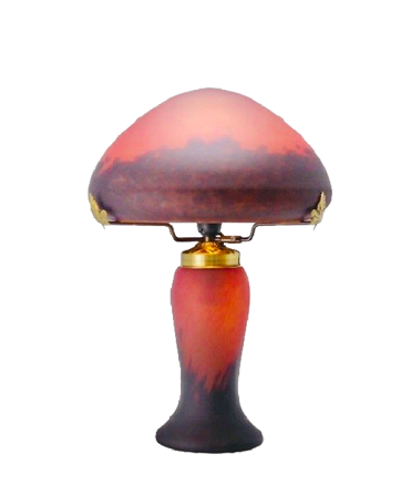 Lampe pâte de verre. Haut. 35 cm