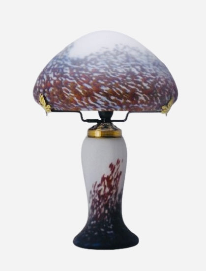 Lampe pâte de verre. haut. 35 cm