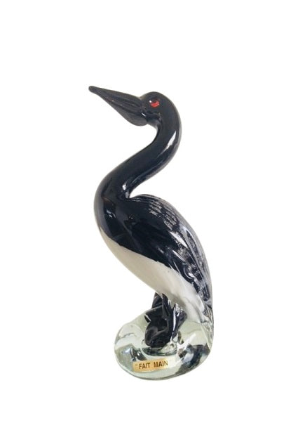 Cormoran en verre soufflé