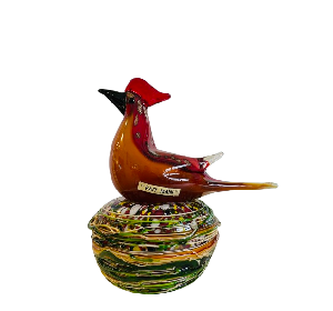 Oiseau en verre soufflé