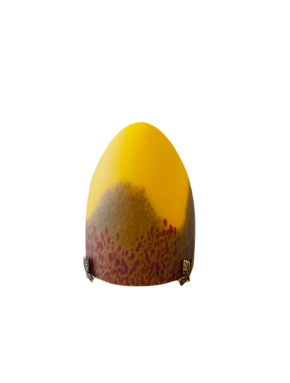 Chapeau de lampe pâte de verre diamètre 14 cm.
