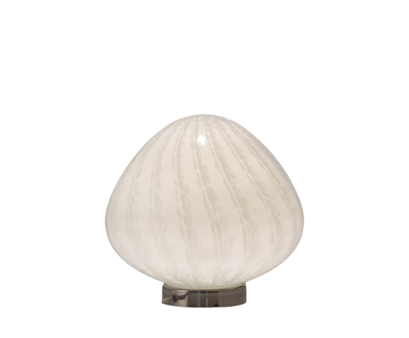 Lampe en verre soufflé
