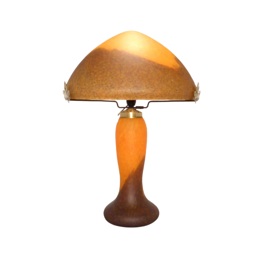 Lampe pâte de verre.
