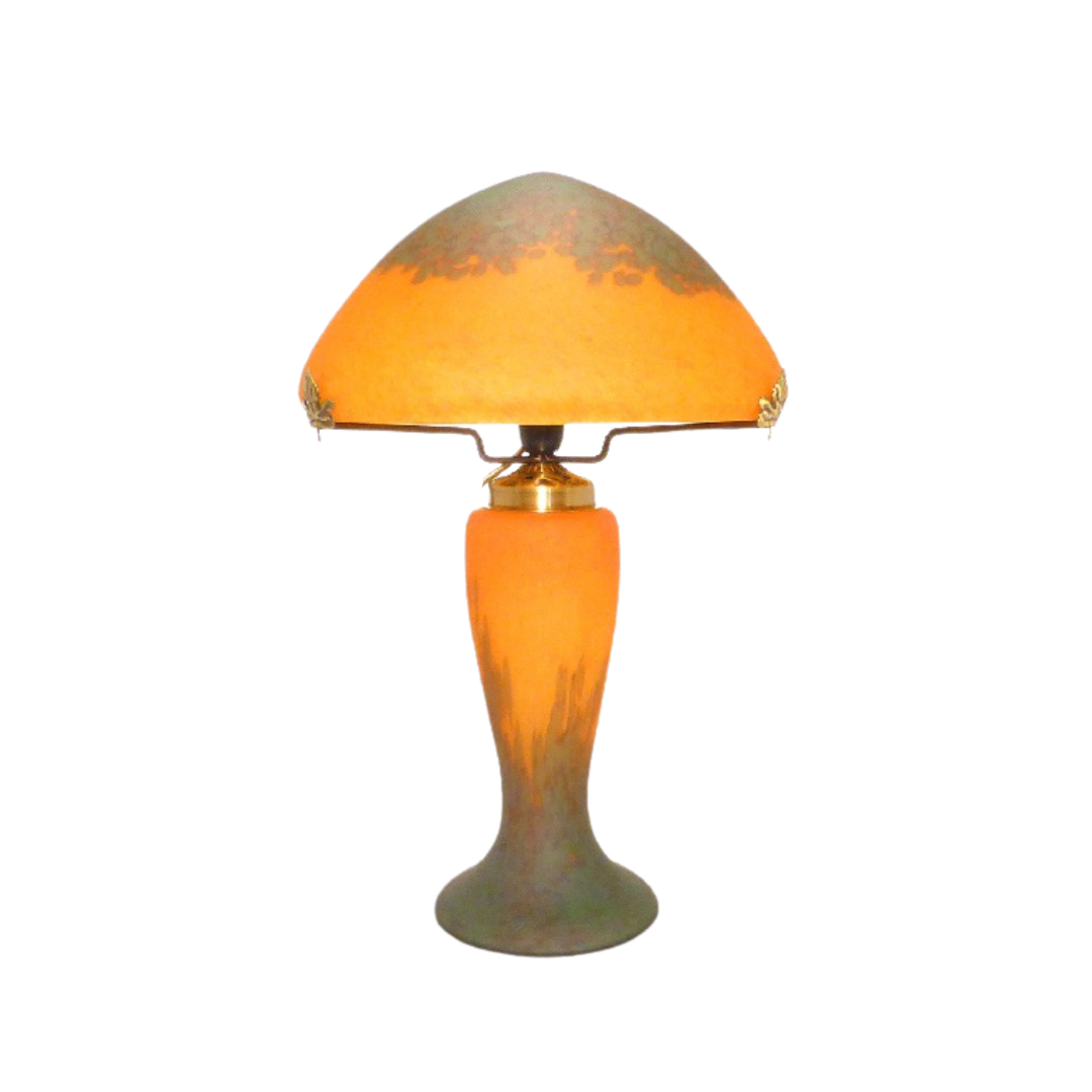 Lampe pâte de verre.