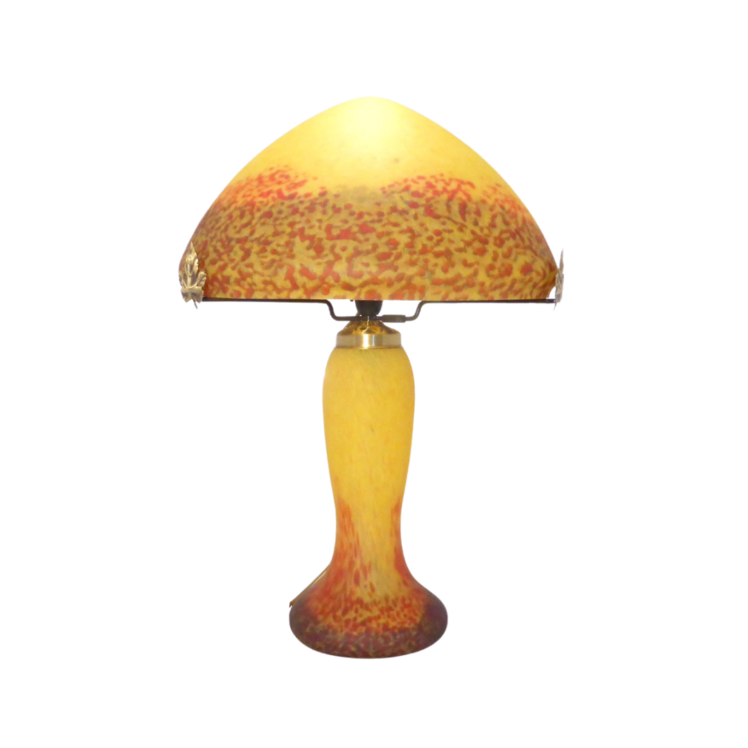 Lampe pâte de verre.