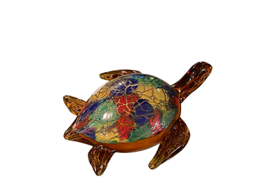 Tortue de mer en verre souffle GM