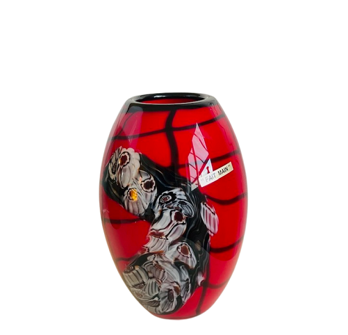 Vase en verre souffle bouche, fait main